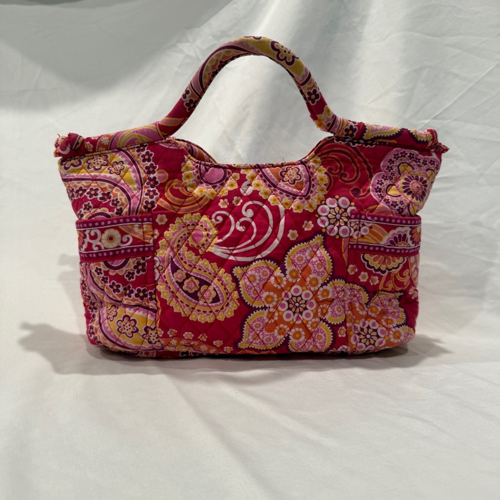 Vera Bradley Gabby Tote in the Retired Raspberry Fizz Pattern